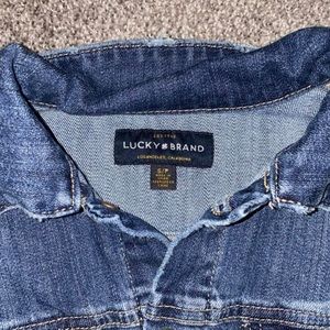 Lucky Brand cropped jean jacket